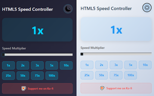 HTML5 Speed Controller screenshot