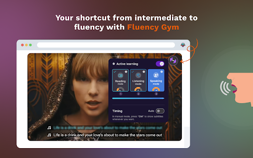Language Reactor transformed: fueled by AI screenshot