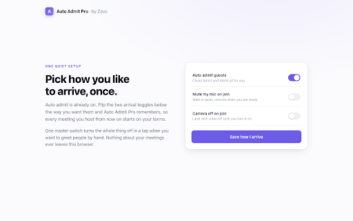 Auto Admit Pro for Google Meet screenshot