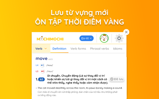 Mochi Dictionary Extension screenshot