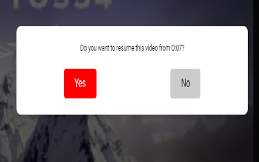 YouTube Auto-Resume screenshot