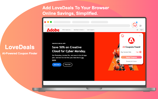 LoveDeals: Automatic Coupons & Deals screenshot