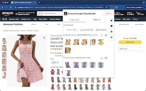Amazon Image & Video Downloader - Bulk Tool screenshot