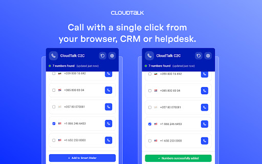 CloudTalk Click-to-Call screenshot