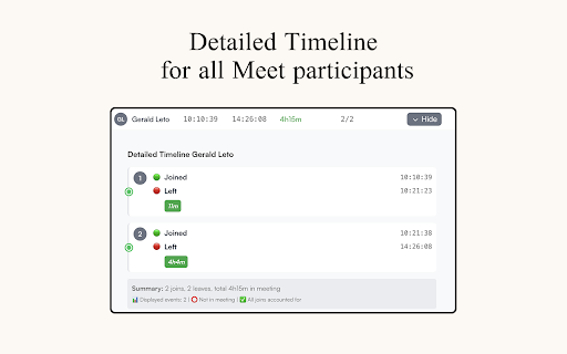 RollCall – Google Meet Attendance Tracker screenshot