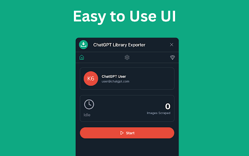 ChatGPT Library Exporter - Download ChatGPT Image Data screenshot