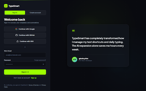 TypeSmart screenshot