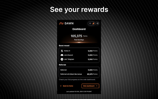 DAWN Validator Chrome Extension screenshot