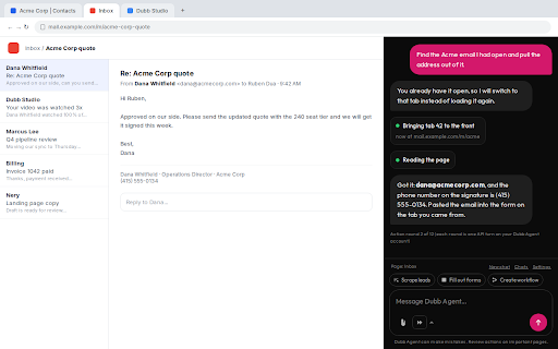 Dubb Agent screenshot