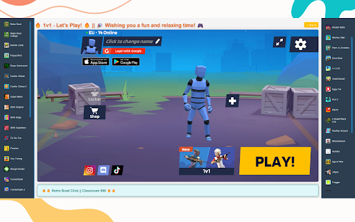 1v1 Unblocked - Let's Play! screenshot