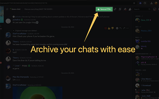 Discord Chat Exporter - Archive chats with ease screenshot