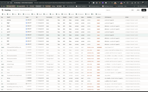 StyleSpy — CSS & State Inspector screenshot