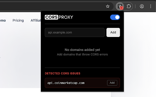CORSPROXY: Fix CORS Errors screenshot