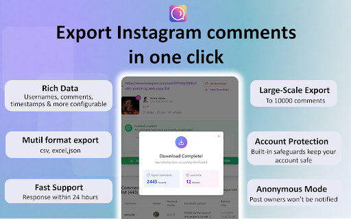 Instagram Reels & Post Comments Exporter to CSV- IGMate screenshot