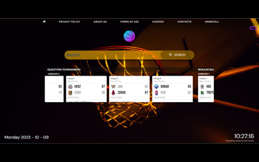 Ultimate Basketball Fan Extension screenshot