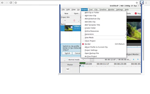 Kdenlive video editor screenshot