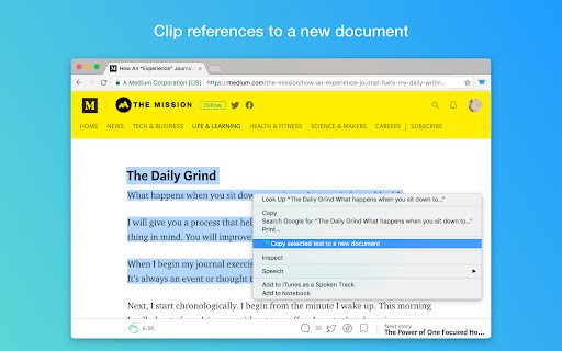Writer - Extension & Clipper screenshot