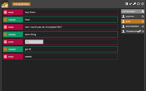 Cryptodog screenshot
