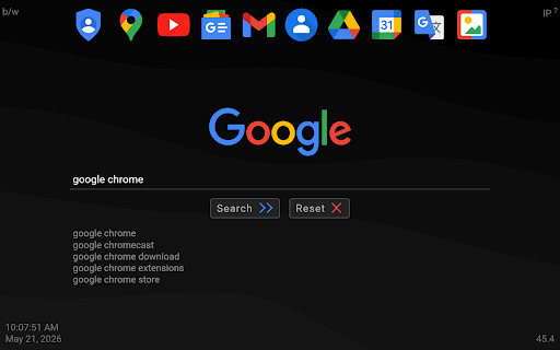 New Tab & Toolbox screenshot