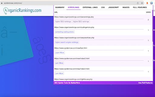 SEO Spider Tools screenshot