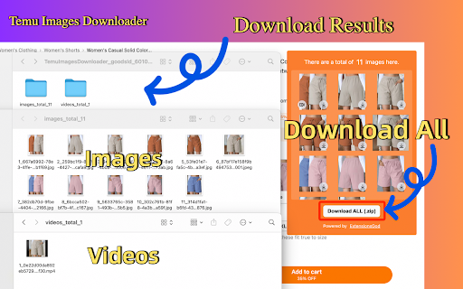 Temu Image and Video Downloader screenshot