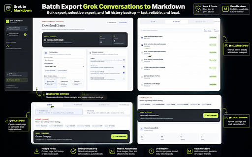 Grok to Markdown screenshot