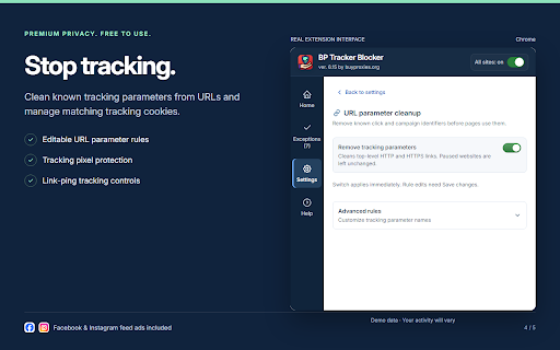 BP Tracker Blocker screenshot