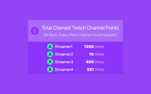 Twitch Points Auto Collector screenshot