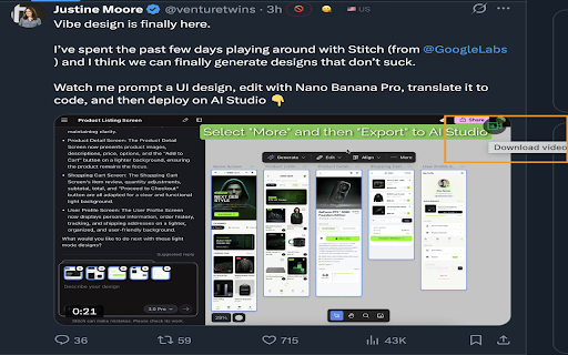 X (Twitter) Video Saver - One Click X / Twitter Video Downloader screenshot