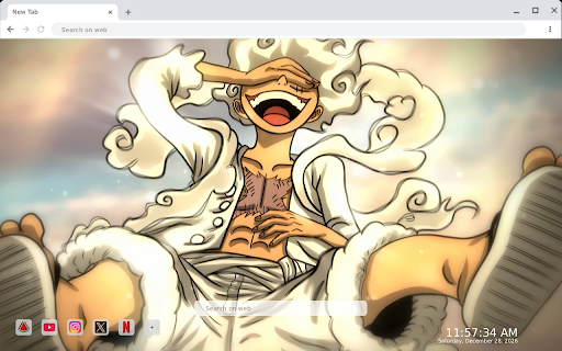 Luffy in Gear 5 Live Wallpaper screenshot