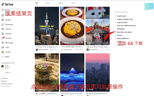 小T--Tiktok视频下载/批量获取助手 screenshot