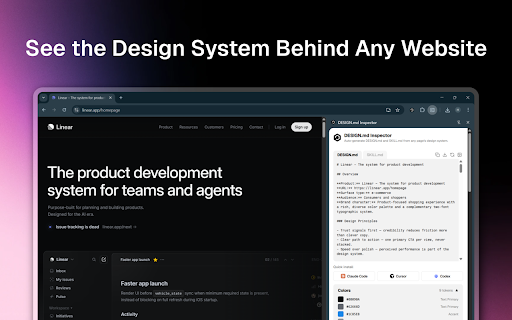 DESIGN.md Inspector screenshot
