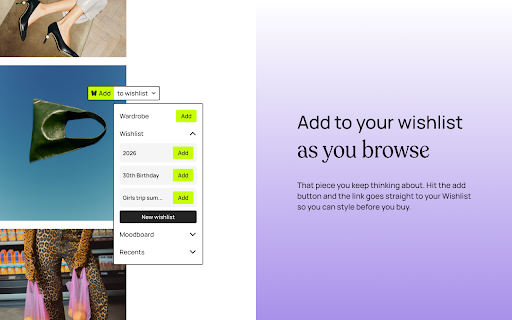 Whering: Save to Wardrobe, Wishlist & Moodboard screenshot