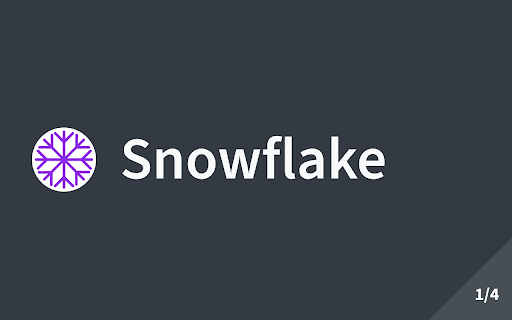 Snowflake screenshot