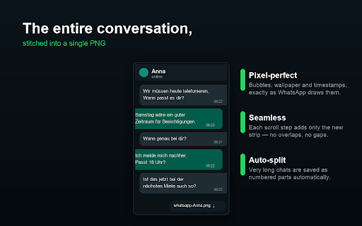 Full Chat Screenshot for WhatsApp Web screenshot