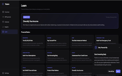 Yutars - Payment Tracker screenshot