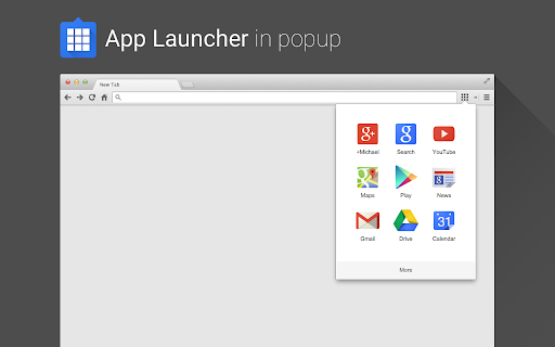 App Launcher in Popup screenshot