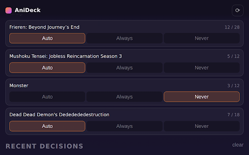 AniDeck — Spoiler Shield, Stats & Episode Companion screenshot