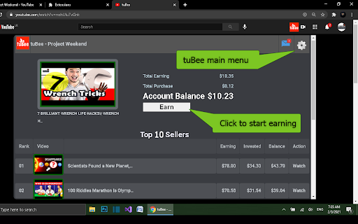 tuBee screenshot