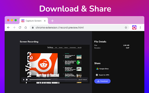 Screen capture and recorder - Screenshot Tool screenshot