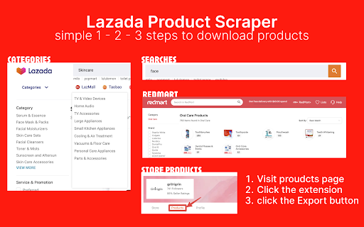 Lazada Extractor - Export Lazada Products to CSV screenshot