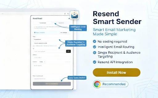 Resend Email Sender - Marketing & Transactional Emails screenshot