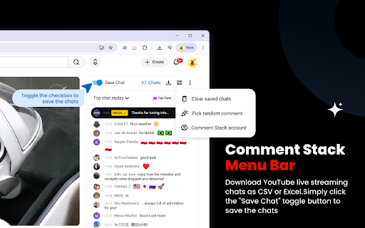 Comment Stack - Save Live Chats for YouTube™ screenshot