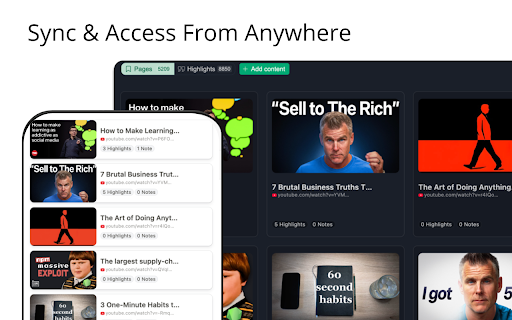 Reader Mode + AI Summary, Notes & Annotations screenshot