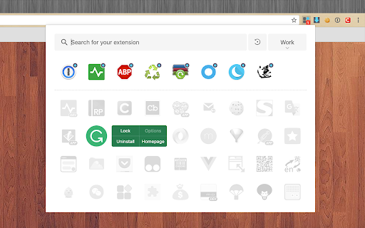Extension Manager screenshot