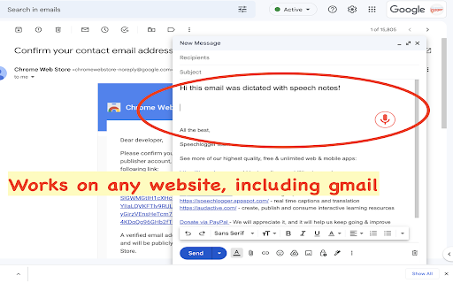 Speechnotes Speech to Text screenshot