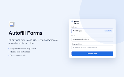 Autofill Forms screenshot