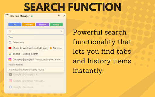 Side Tab Manager 📑 screenshot