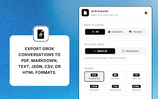 Grok Exporter Pro screenshot