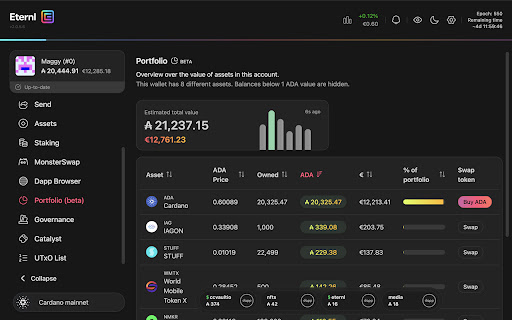 Eternl screenshot